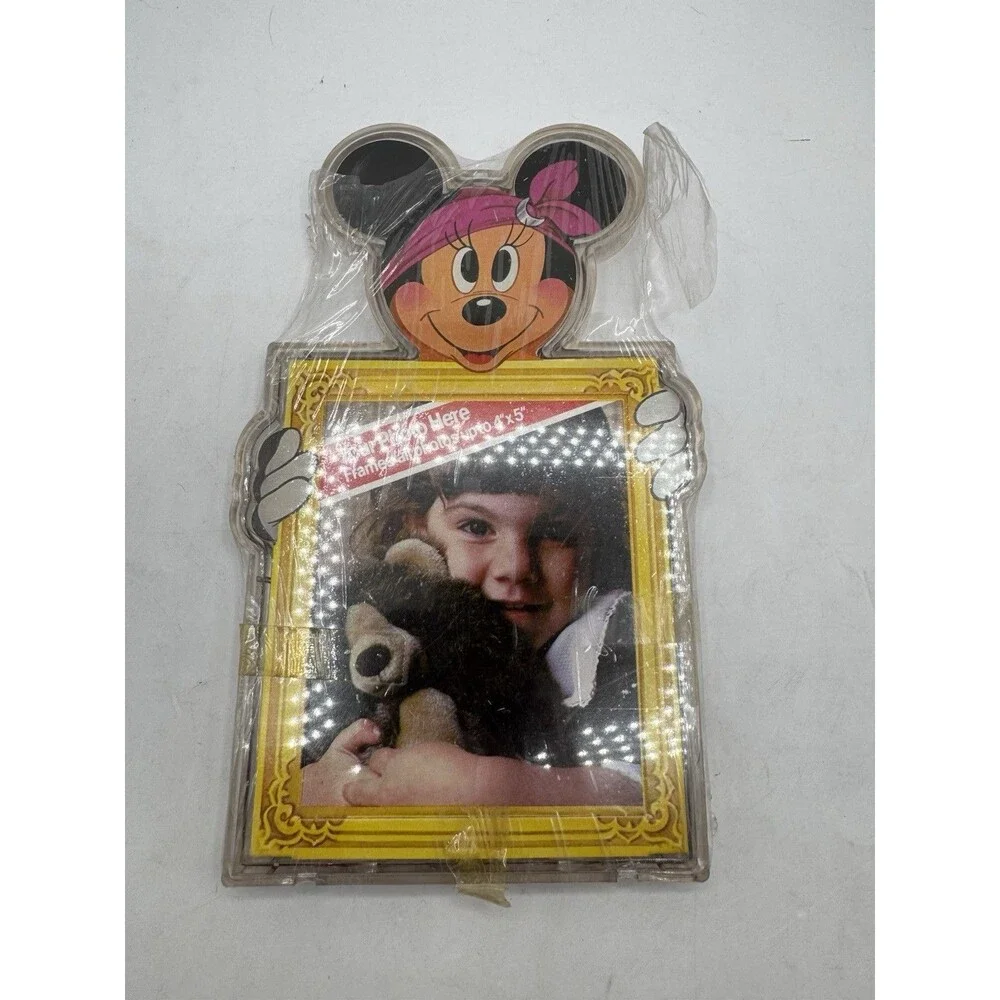 Vintage 90s Disney Minnie Mouse Photo Frame 4X5